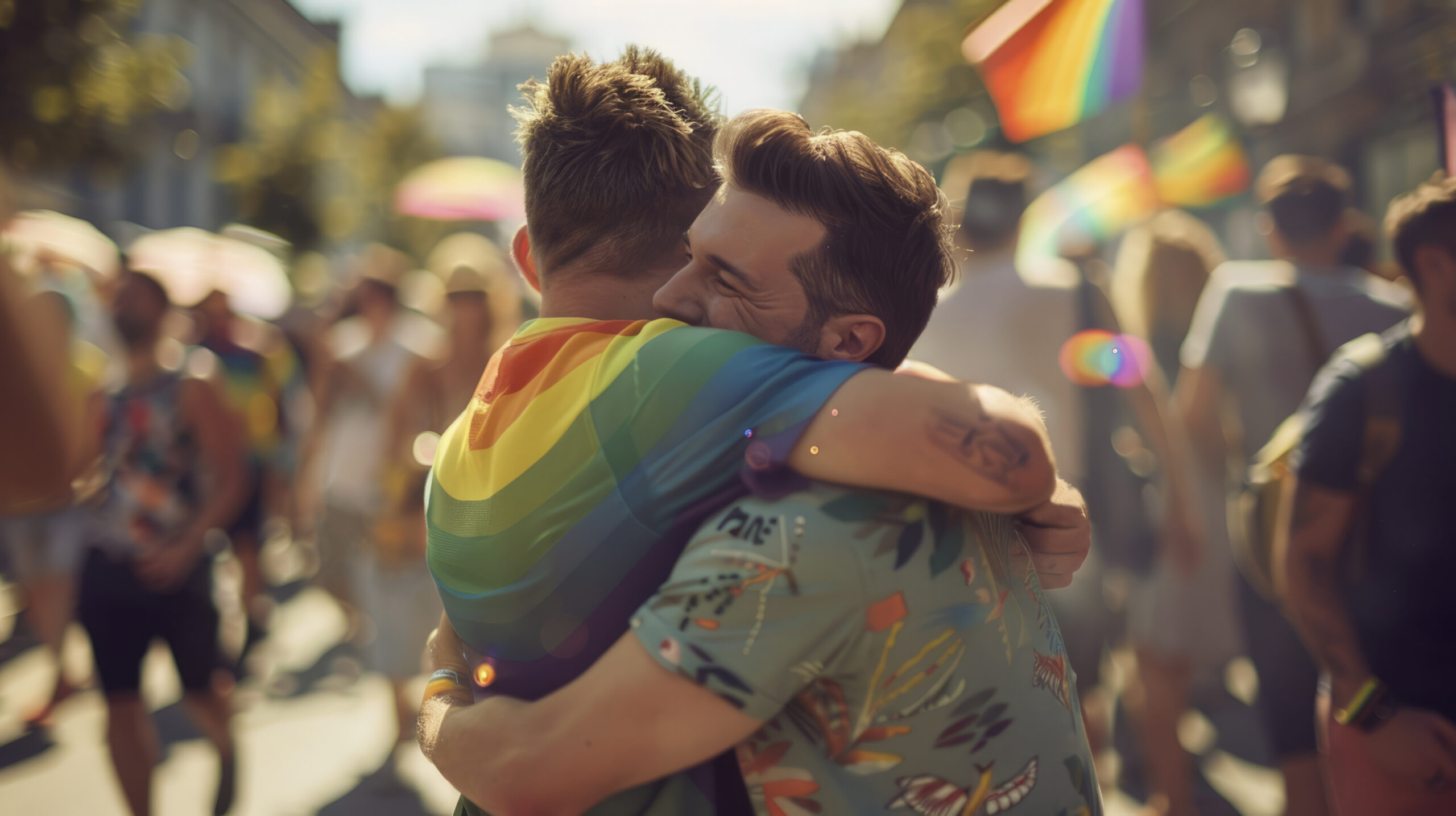 fotorealistas-colores-del-arco-iris-con-hombres-celebrando-el-orgullo-juntos
