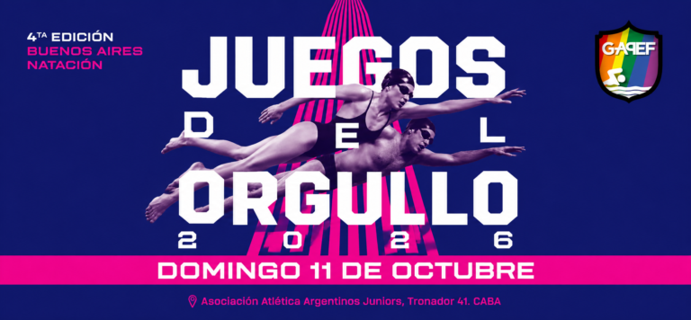 Juegos del Orgullo 2026: GAPEF convoca a una nueva jornada federal de natación inclusiva en Buenos Aires